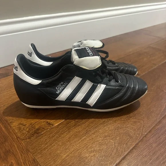 Adidas Copa Mundial Black and White Soccer Cleats - Picture 2 of 14